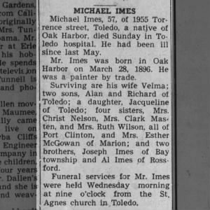 Obituary for Michael Imes
